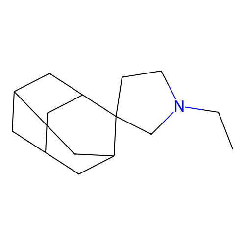1'-Ethylspiro[adamantane-2,3'-pyrrolidine] structure