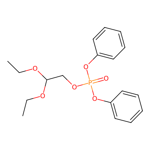 Phosphoric acid, 2,2-diethoxyethyl diphenyl ester structure