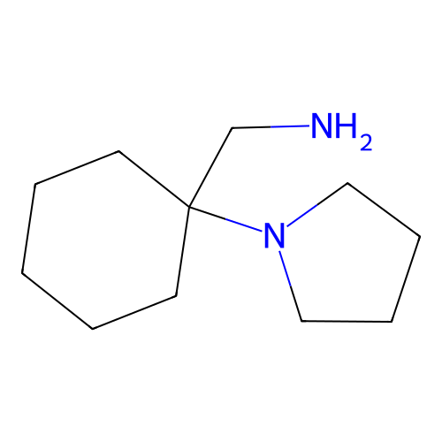 1-[1-(1-Pyrrolidinyl)cyclohexyl]methanamine structure