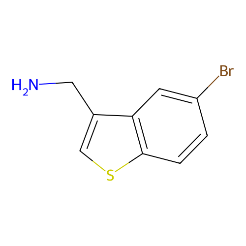1-(5-Bromo-1-Benzothiophen-3-Yl)methanamine structure