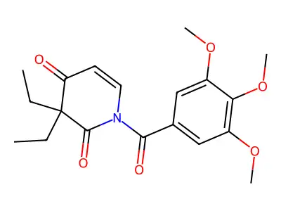 3,3-Diethyl-1-(3,4,5-trimethoxybenzoyl)pyridine-2,4(1H,3H)-dione structure
