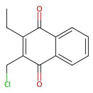 1,4-Naphthalenedione, 2-(chloromethyl)-3-ethyl- structure