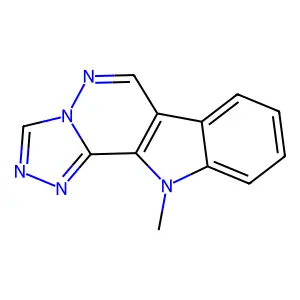 11-Methyl-11H-[1,2,4]triazolo[4',3':2,3]pyridazino[4,5-b]indole structure