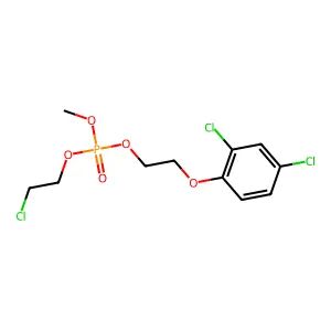 2-Chloroethyl 2-(2,4-dichlorophenoxy)ethyl methyl phosphate structure