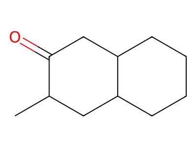 2(1H)-Naphthalenone, octahydro-3-methyl-, (3alpha,4abeta,8aalpha)- structure