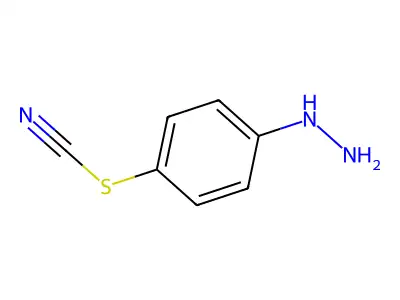 (4-Thiocyanatophenyl)hydrazine structure