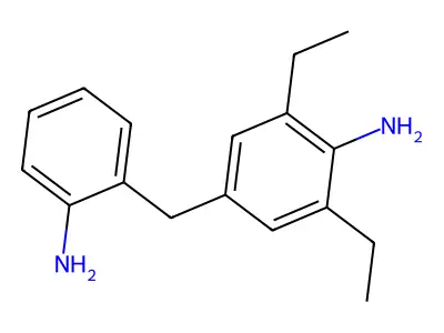 4-[(2-Aminophenyl)methyl]-2,6-diethylaniline structure