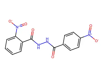 2-nitro-N'-{4-nitrobenzoyl}benzohydrazide structure