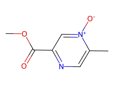2-Pyrazinecarboxylic acid, 5-methyl-, methyl ester structure