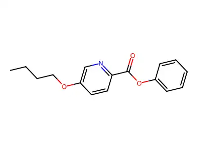Picolinic acid, 5-butoxy-, phenyl ester structure