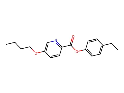 Picolinic acid, 5-butoxy-, p-ethylphenyl ester structure
