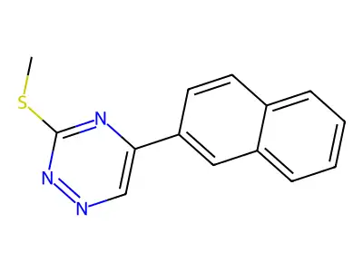 as-Triazine, 3-(methylthio)-5-(2-naphthyl)- structure