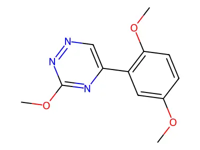 as-Triazine, 5-(2,5-dimethoxyphenyl)-3-methoxy- structure