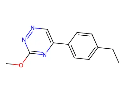 as-Triazine, 5-(p-ethylphenyl)-3-methoxy- structure
