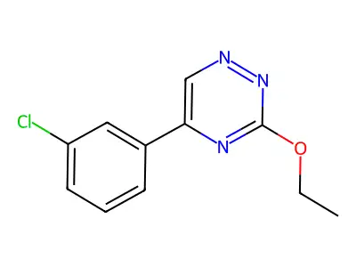 as-Triazine, 5-(m-chlorophenyl)-3-ethoxy- structure