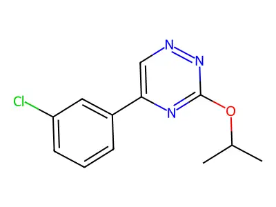 as-Triazine, 5-(m-chlorophenyl)-3-isopropoxy- structure