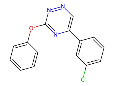 as-Triazine, 5-(m-chlorophenyl)-3-phenoxy- structure