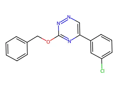 as-Triazine, 3-(benzyloxy)-5-(m-chlorophenyl)- structure
