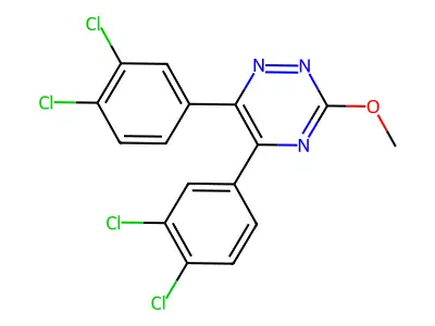as-Triazine, 5,6-bis(3,4-dichlorophenyl)-3-methoxy- structure