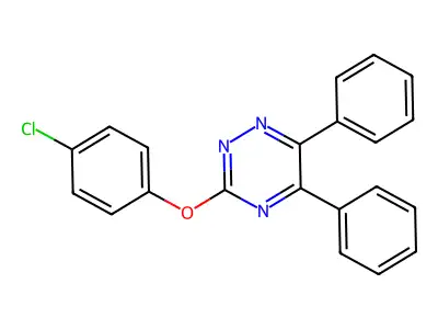 as-Triazine, 3-(p-chlorophenoxy)-5,6-diphenyl- structure