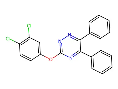 as-Triazine, 3-(3,4-dichlorophenoxy)-5,6-diphenyl- structure