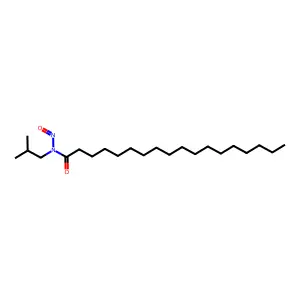 Octadecanamide, N-(2-methylpropyl)-N-nitroso- structure