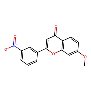 7-Methoxy-2-(3-nitrophenyl)chromen-4-one structure