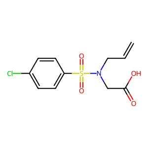 2-[N-(prop-2-en-1-yl)4-chlorobenzenesulfonamido]acetic acid structure