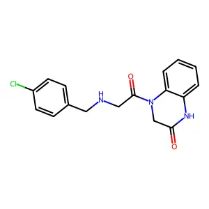 4-[2-[(4-Chlorophenyl)methylamino]acetyl]-1,3-dihydroquinoxalin-2-one structure