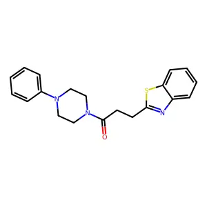 3-(1,3-Benzothiazol-2-yl)-1-(4-phenylpiperazin-1-yl)propan-1-one structure