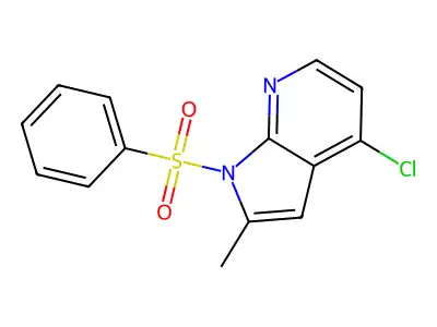 4-Chloro-1-benzenesulfonyl-7-azaindole structure