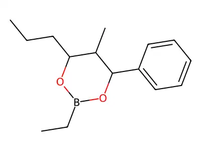 2-Ethyl-5-methyl-4-phenyl-6-propyl-1,3,2-dioxaborinane structure