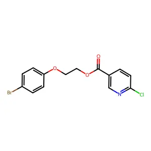 2-(4-Bromophenoxy)ethyl 6-chloropyridine-3-carboxylate structure