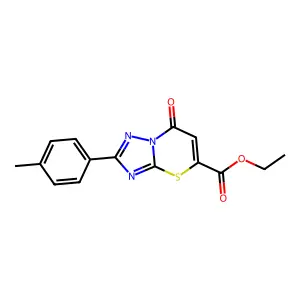 Ethyl 2-(4-methylphenyl)-7-oxo-[1,2,4]triazolo[5,1-b][1,3]thiazine-5-carboxylate structure