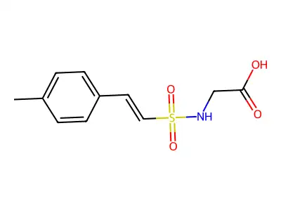 2-[2-(4-Methylphenyl)ethenylsulfonylamino]acetic acid structure