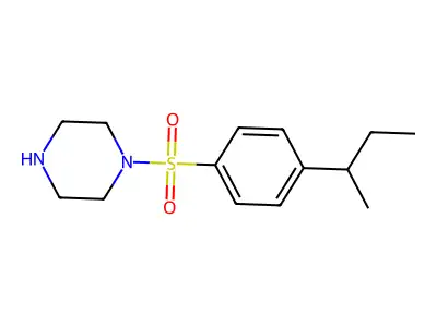 1-[(4-Sec-butylphenyl)sulfonyl]piperazine structure