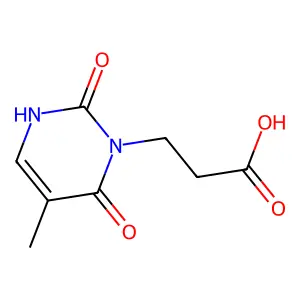 3-(2-Carboxyethyl)thymine structure