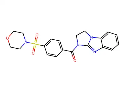 5-[4-(morpholine-4-sulfonyl)benzoyl]-2,5,7-triazatricyclo[6.4.0.0^{2,6}]dodeca-1(8),6,9,11-tetraene structure