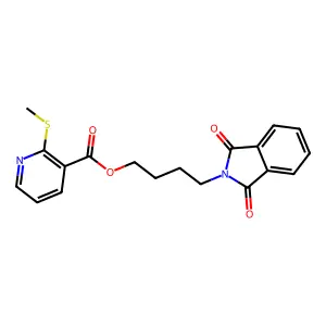 4-(1,3-Dioxoisoindolin-2-yl)butyl 2-(methylthio)nicotinate structure