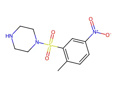 1-(2-Methyl-5-nitrobenzenesulfonyl)piperazine structure