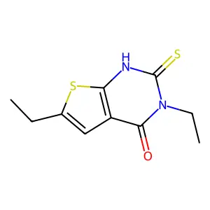 3,6-diethyl-2-mercaptothieno[2,3-d]pyrimidin-4(3H)-one structure
