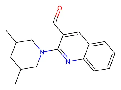 2-(3,5-Dimethylpiperidin-1-yl)quinoline-3-carbaldehyde structure