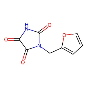 1-(2-Furanylmethyl)-2,4,5-imidazolidinetrione structure