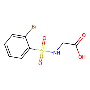 2-(2-Bromobenzenesulfonamido)acetic acid structure