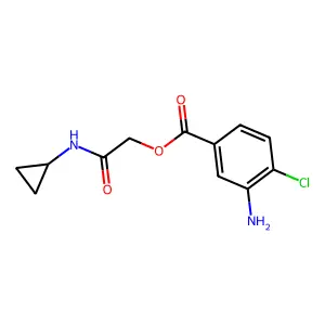 2-(Cyclopropylamino)-2-oxoethyl 3-amino-4-chlorobenzoate structure