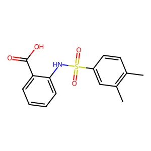 2-[(3,4-dimethylphenyl)sulfonylamino]benzoic Acid structure