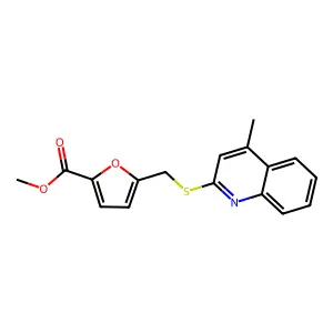 Methyl 5-[(4-methylquinolin-2-yl)sulfanylmethyl]furan-2-carboxylate structure