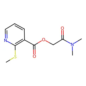 2-(Dimethylamino)-2-oxoethyl 2-(methylthio)nicotinate structure