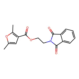 2-(1,3-Dioxoisoindolin-2-yl)ethyl 2,5-dimethylfuran-3-carboxylate structure