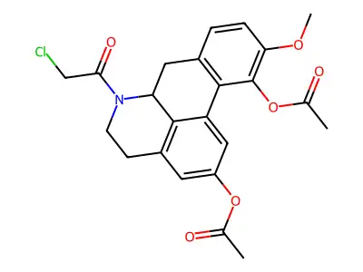 [11-acetyloxy-6-(2-chloroacetyl)-10-methoxy-5,6,6a,7-tetrahydro-4H-dibenzo[de,g]quinolin-2-yl] acetate structure